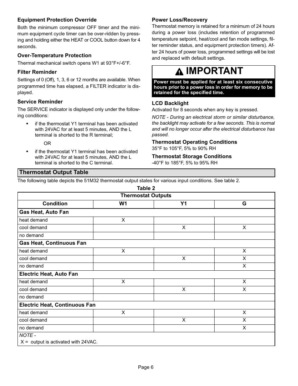 Important | Lennox International Inc. MERIT 51M32 User Manual | Page 6 / 14