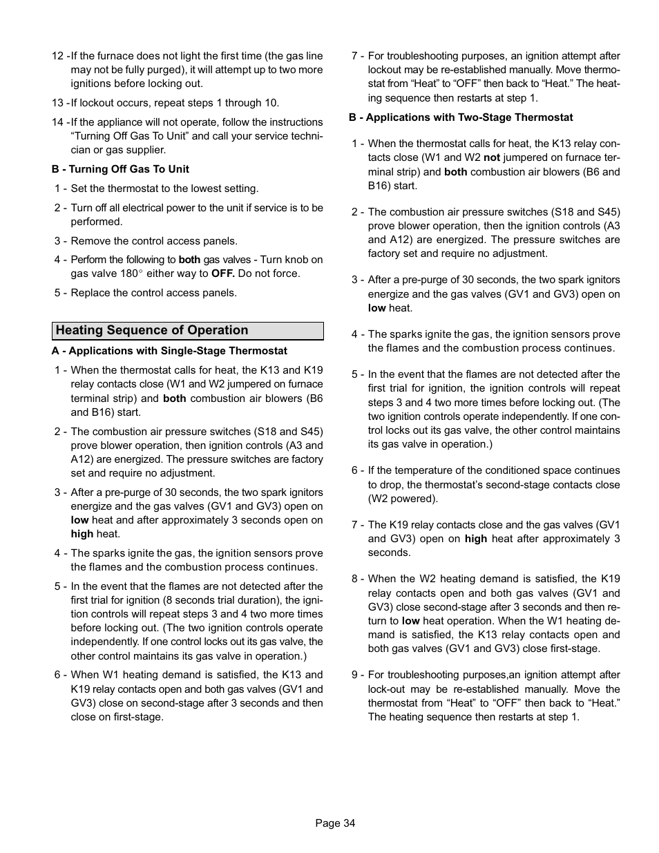 Lennox International Inc. G24-200 User Manual | Page 34 / 44
