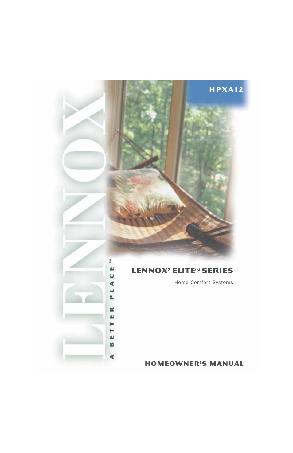 Lennox International Inc. HPXA12 User Manual | 4 pages