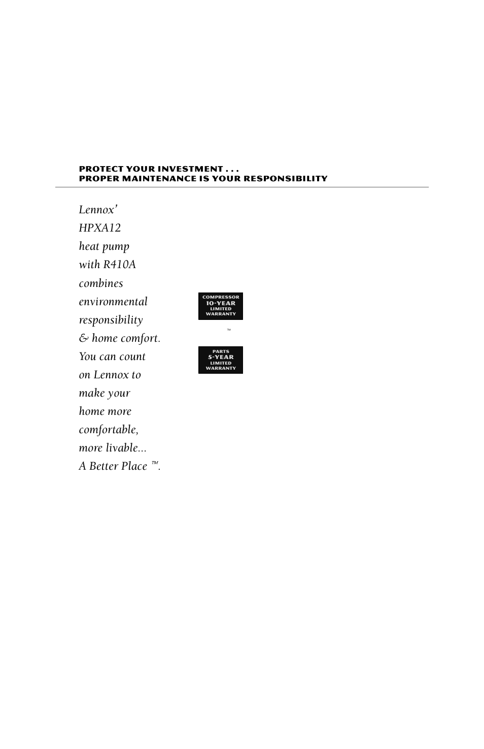 Lennox International Inc. HPXA12 User Manual | Page 2 / 4