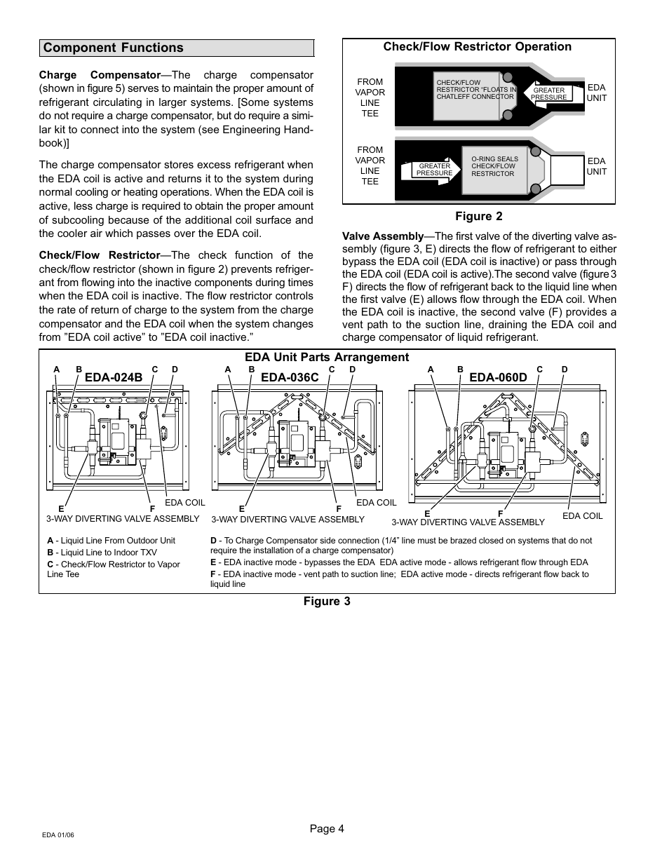 Component functions, Figure 2 check/flow restrictor operation | Lennox International Inc. 505 User Manual | Page 4 / 16