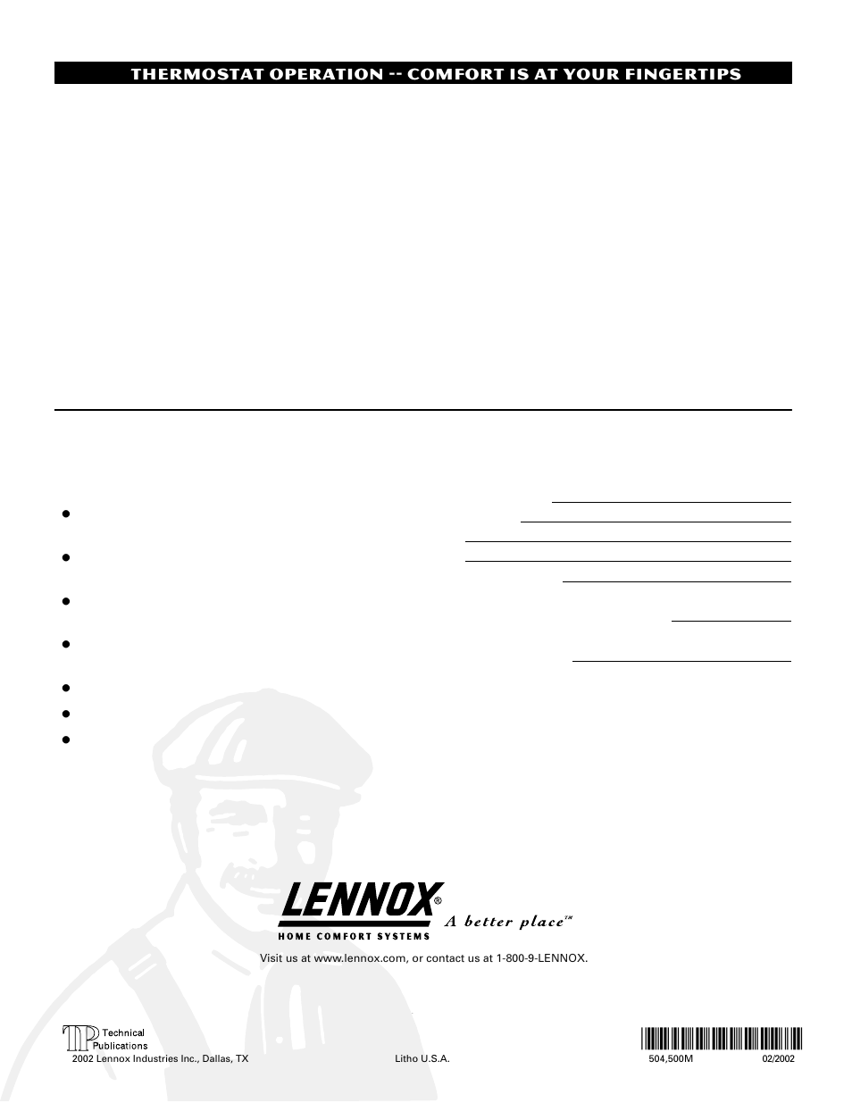 Lennox International Inc. HSXA15 User Manual | Page 4 / 4