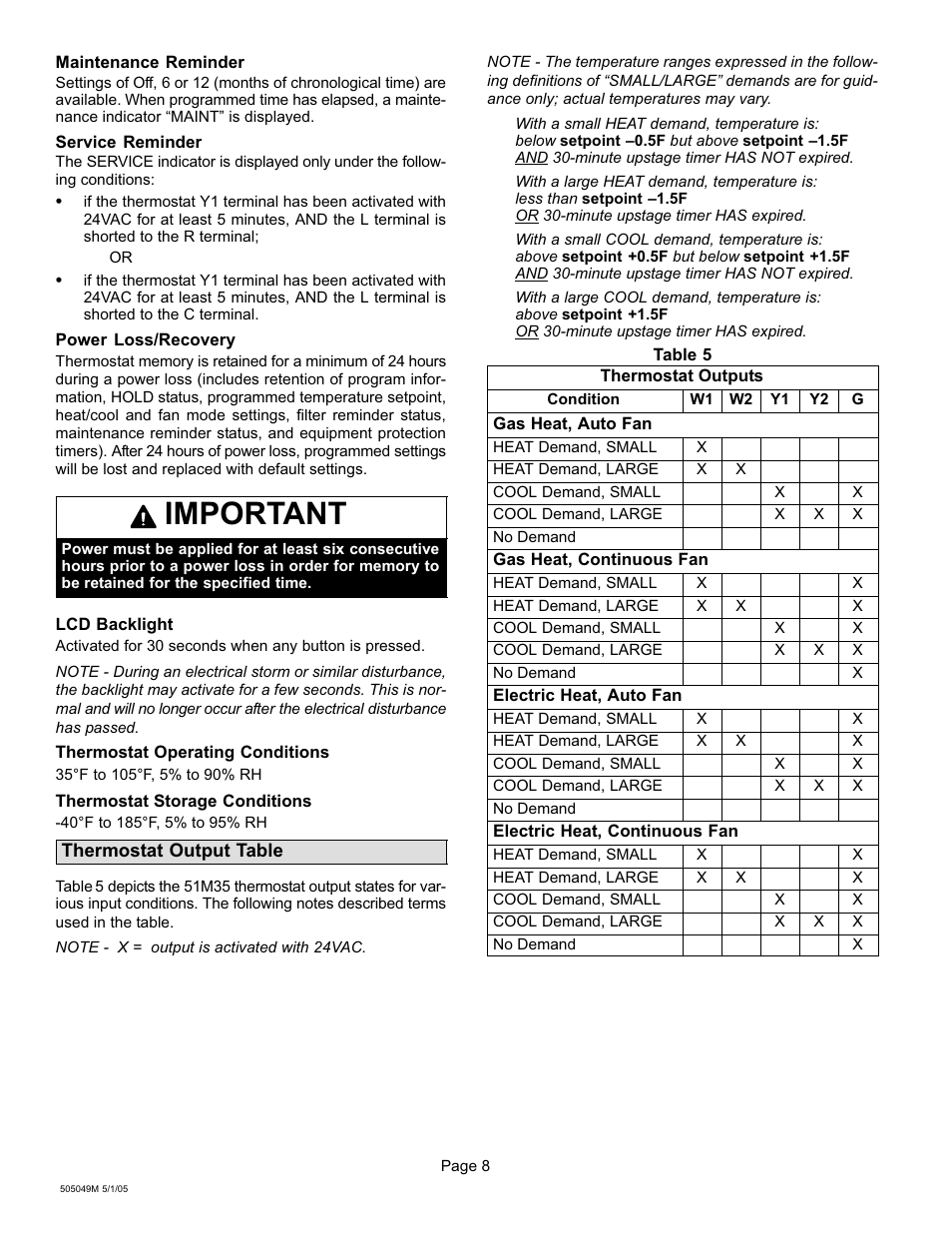 Important | Lennox International Inc. 51M37 User Manual | Page 18 / 54