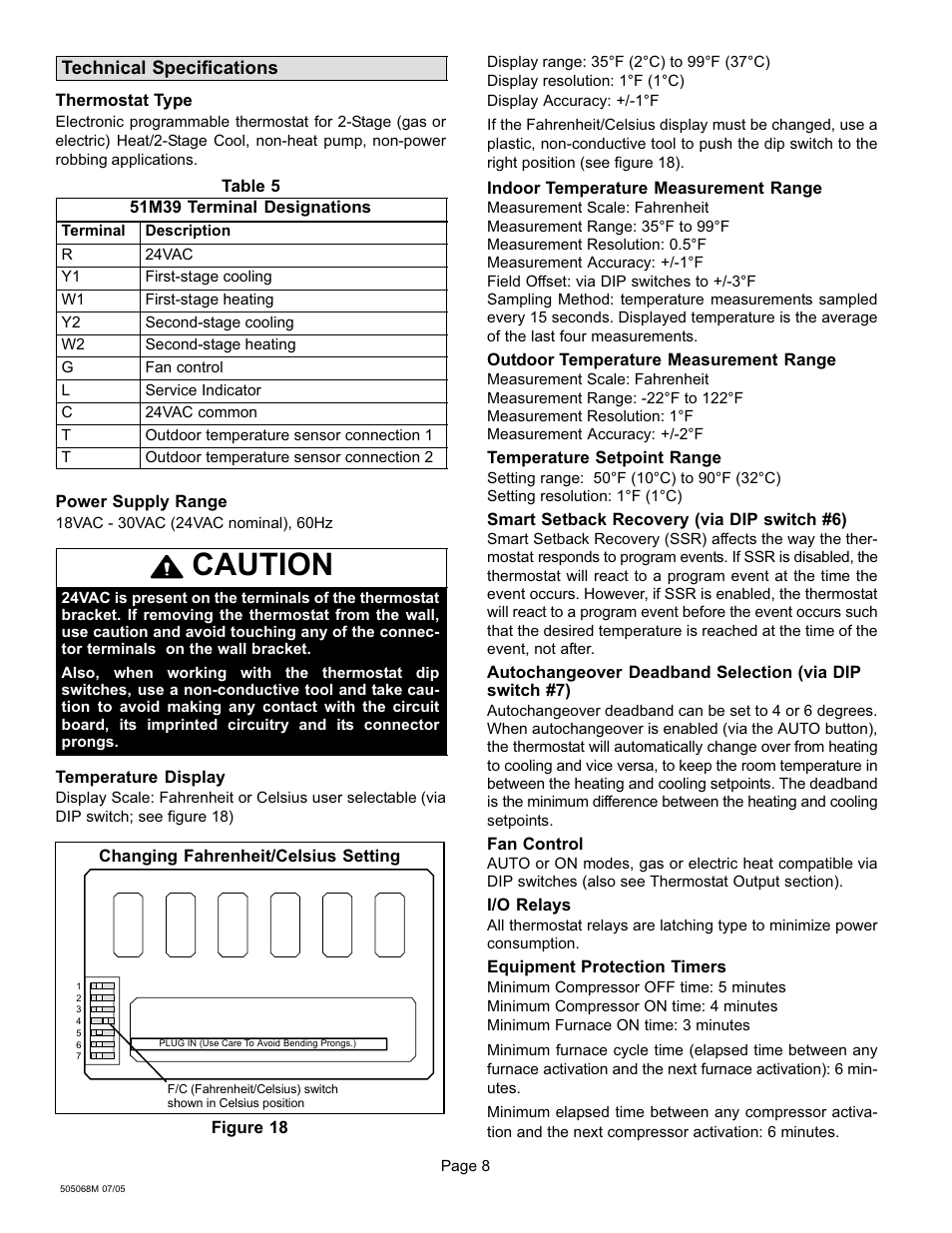 Caution | Lennox International Inc. 51M37 User Manual | Page 34 / 54