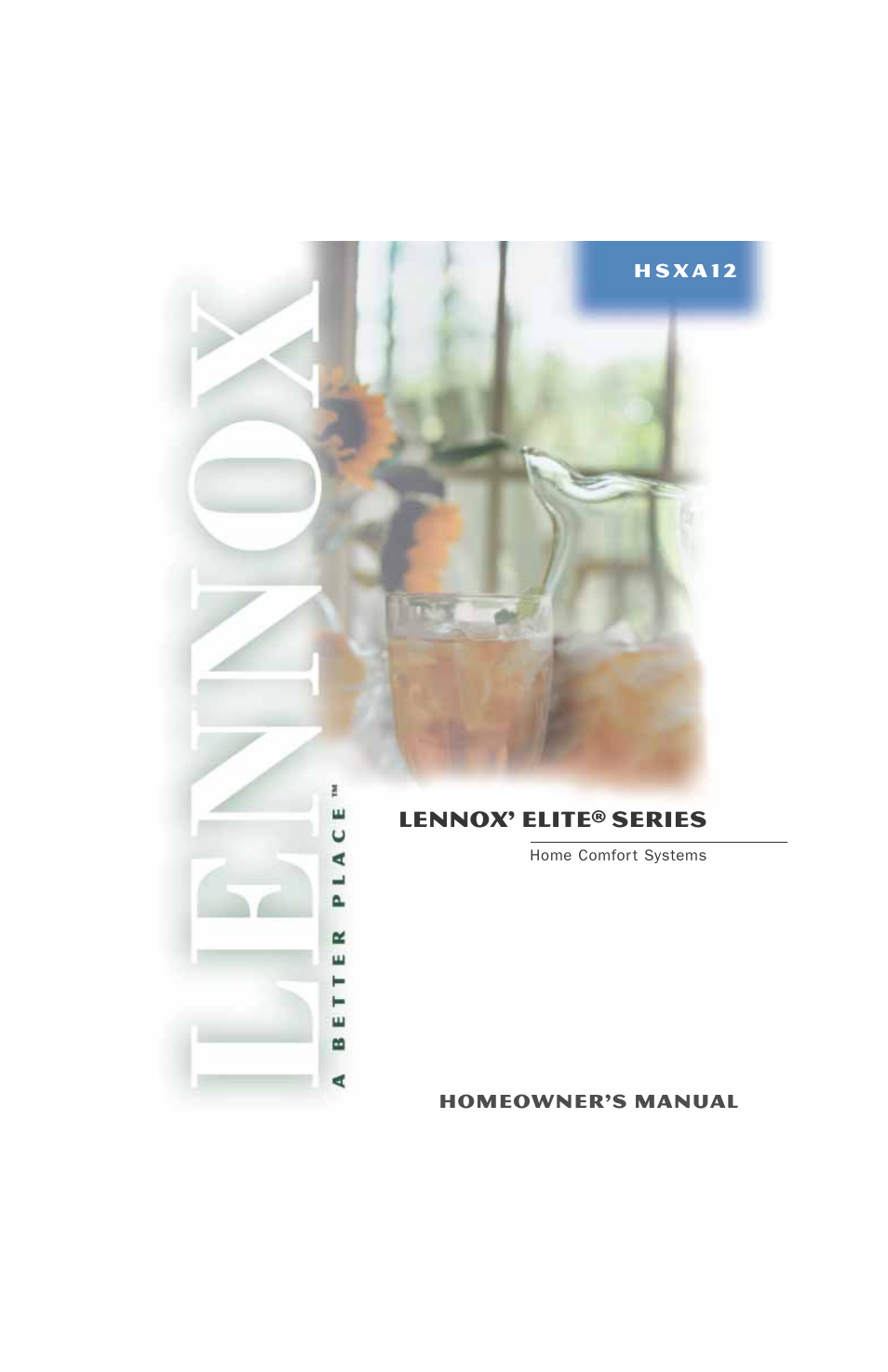 Lennox International Inc. HSXA12 User Manual | 4 pages