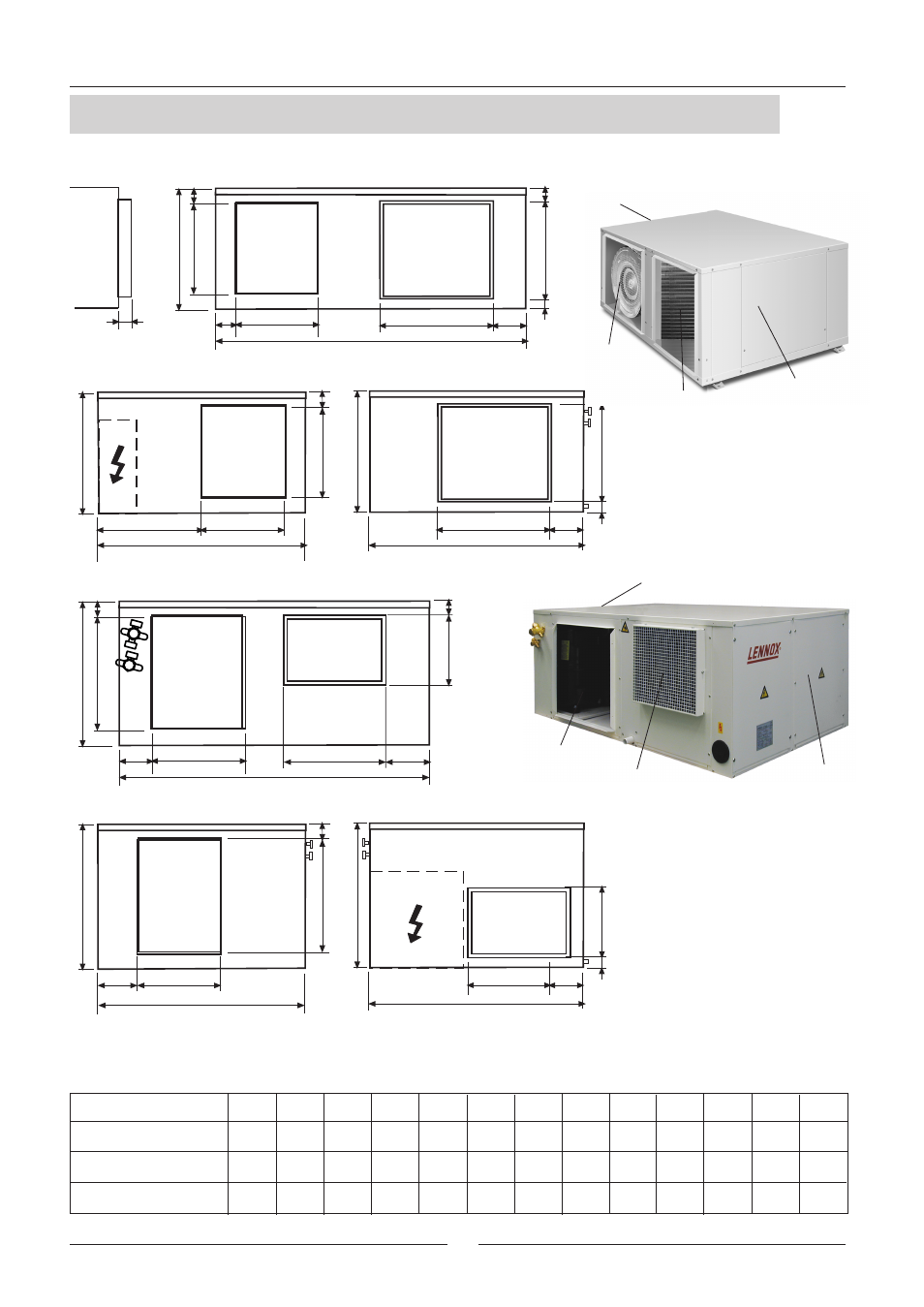 Entrance standard/optional outdoor unit | Lennox International Inc. WING User Manual | Page 25 / 34