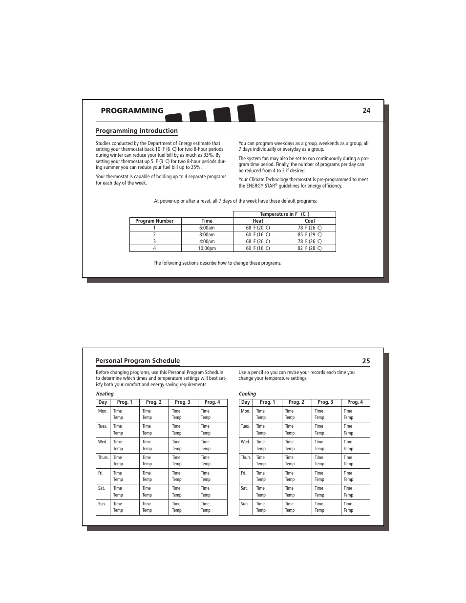 Programming | Lennox International Inc. 43558 User Manual | Page 13 / 31