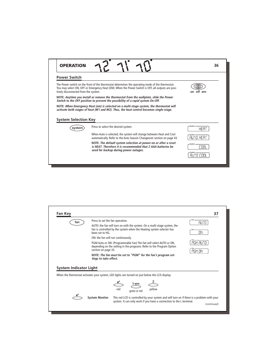 Operation | Lennox International Inc. 43558 User Manual | Page 19 / 31