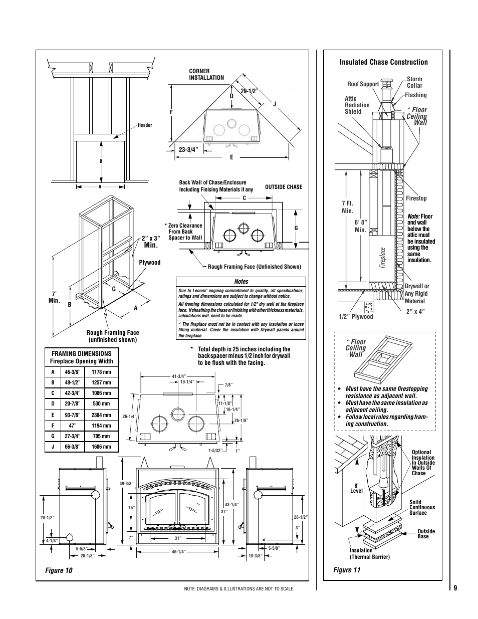 Fireplace | Lennox International Inc. MONTECITO ESTATE MONTEST User Manual | Page 9 / 24