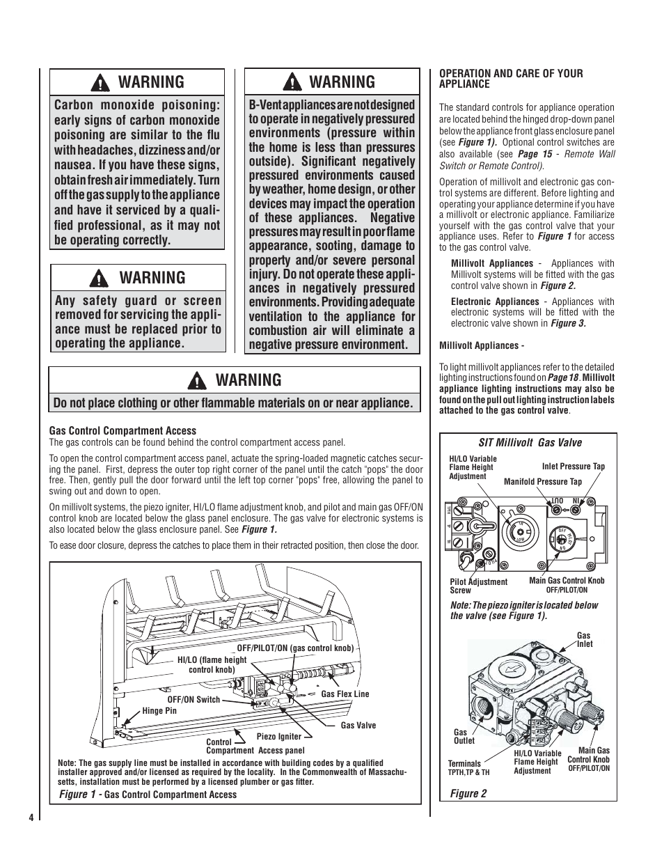 Warning | Lennox International Inc. MPB35ST-NM User Manual | Page 4 / 20