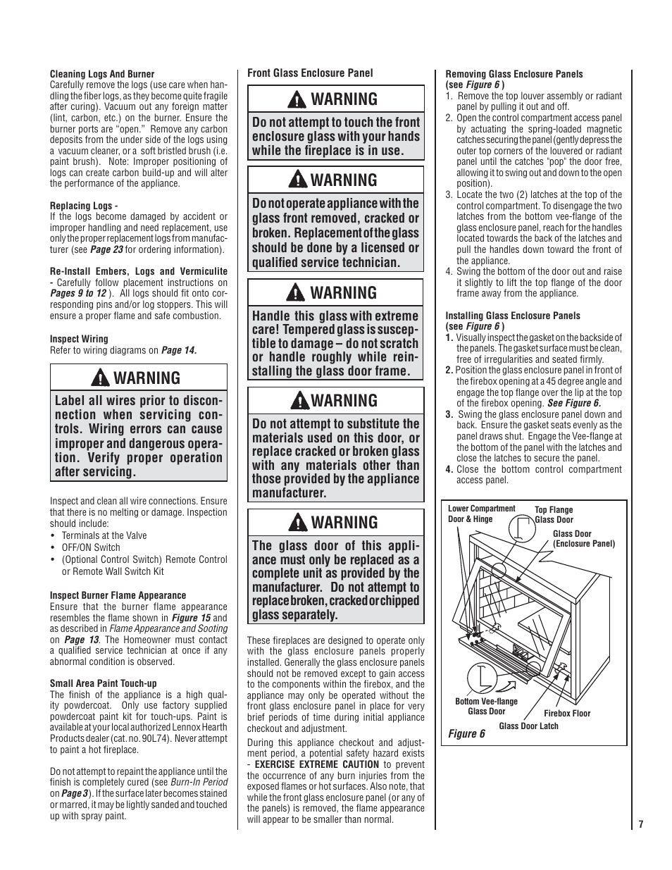 Warning | Lennox International Inc. MPB35ST-NM User Manual | Page 7 / 20