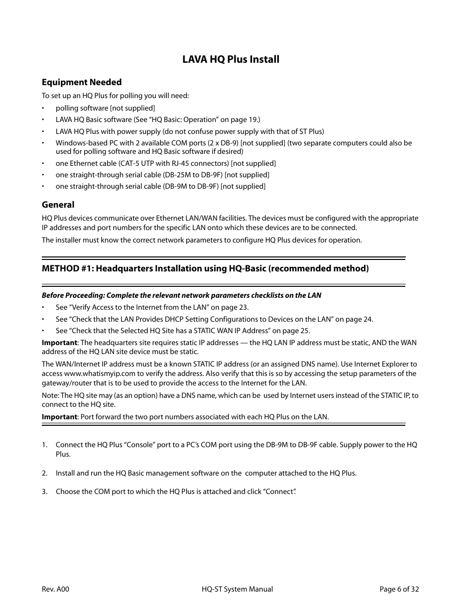 Lava hq plus install | Lava Computer HQ-ST Link User Manual | Page 8 / 34