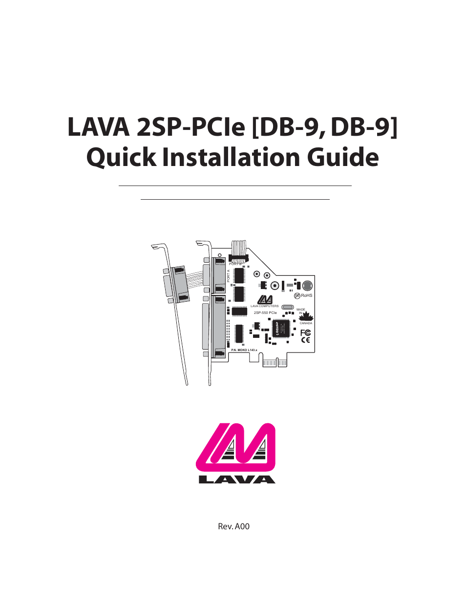 Lava Computer 2SP-550 User Manual | 4 pages
