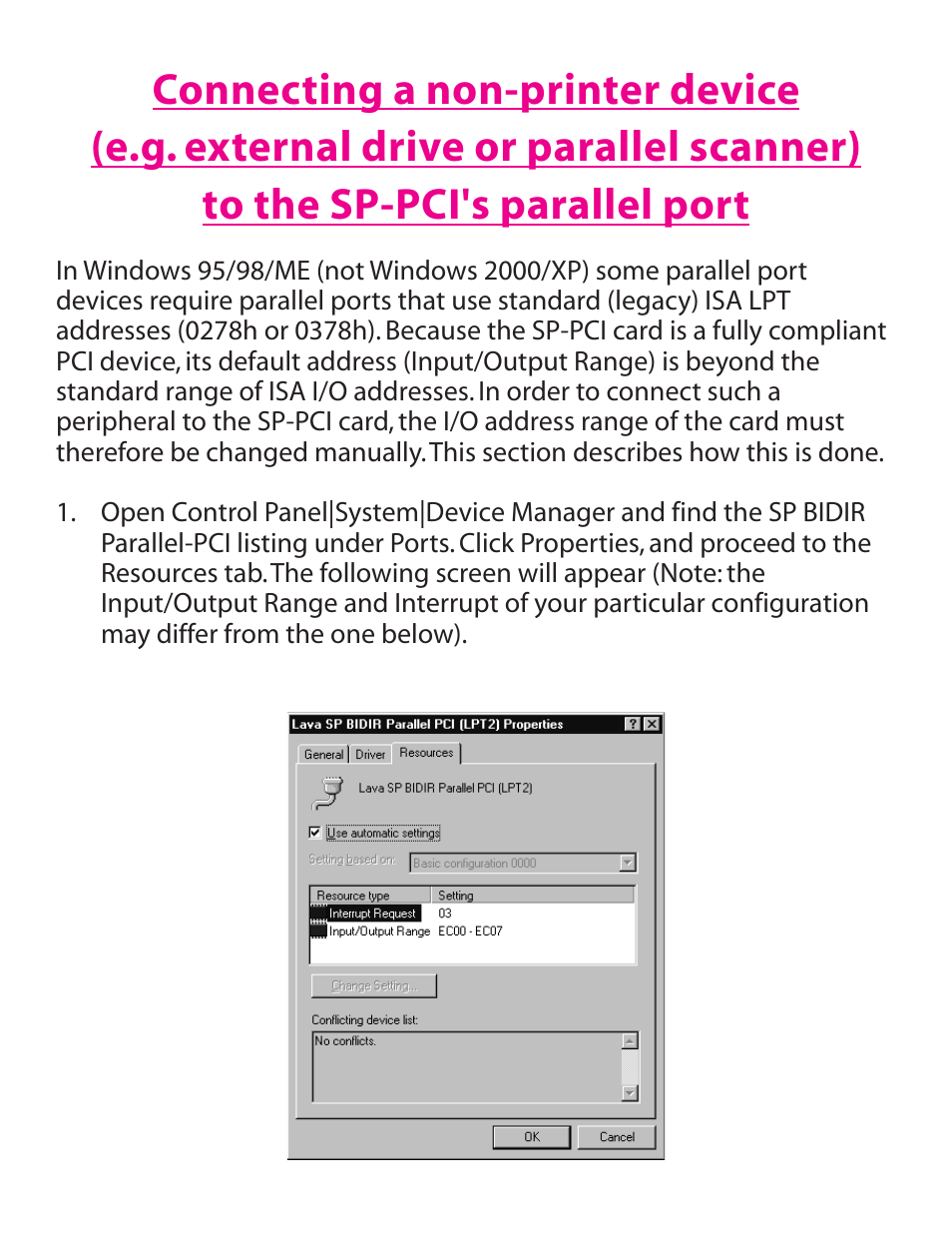 Lava Computer SP-PCI User Manual | Page 4 / 8