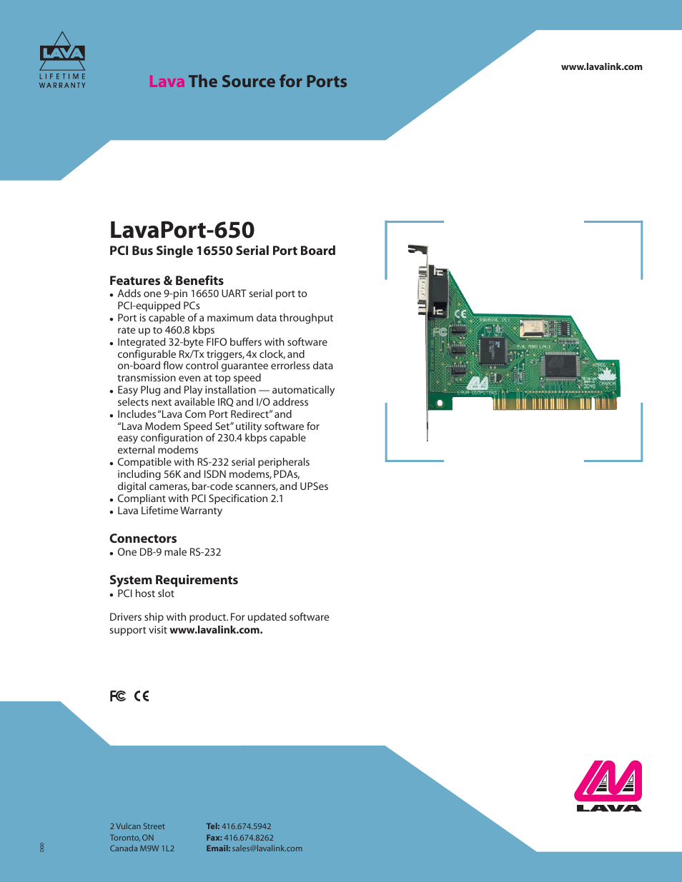 Lava Computer Lava Port 650 User Manual | 1 page