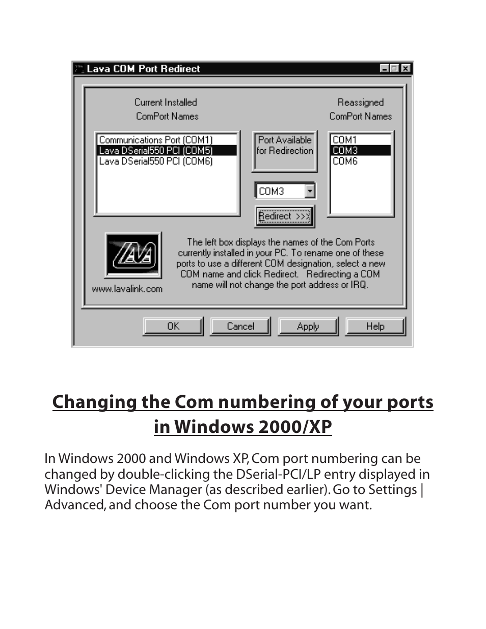 Lava Computer DSerial-PCI/LP Card User Manual | Page 7 / 8