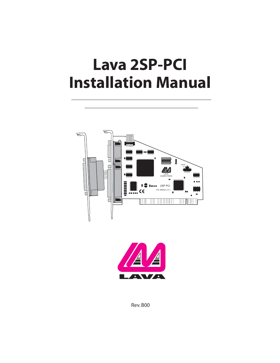 Lava Computer 2SP-PCI User Manual | 8 pages