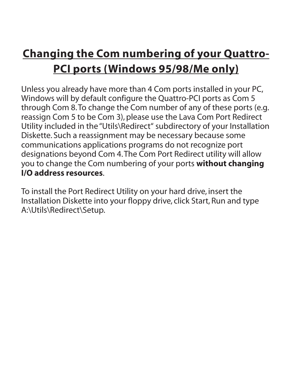 Lava Computer QUATTRO-PCI User Manual | Page 6 / 8