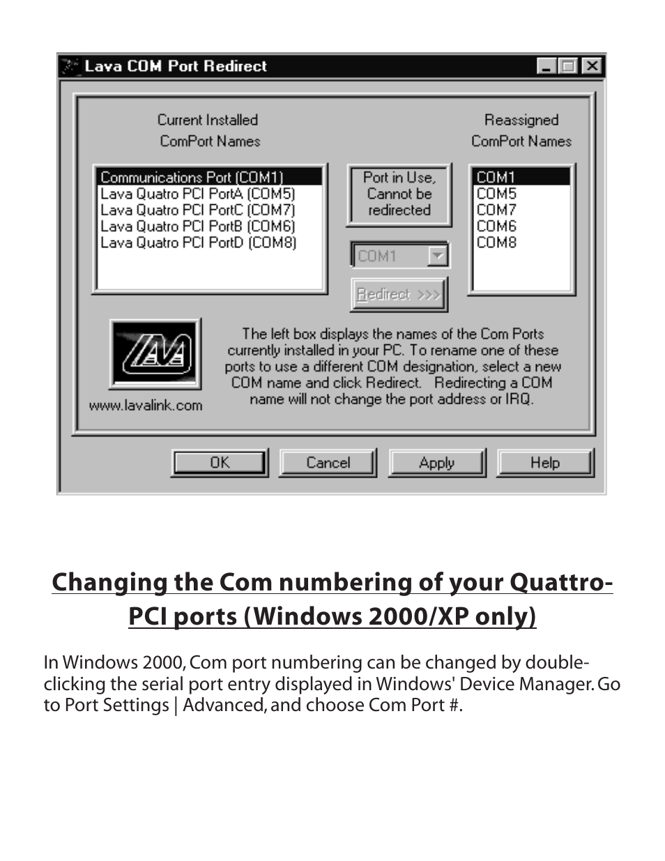 Lava Computer QUATTRO-PCI User Manual | Page 7 / 8