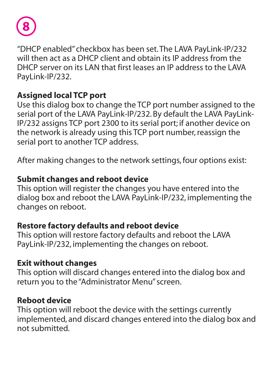 Lava Computer PAYLINK IP/232 User Manual | Page 9 / 16