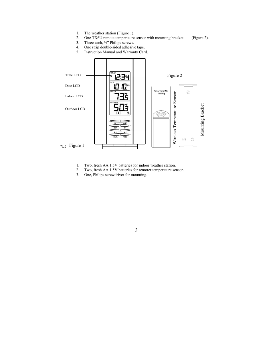 La Crosse Technology WS-9210U User Manual | Page 3 / 21