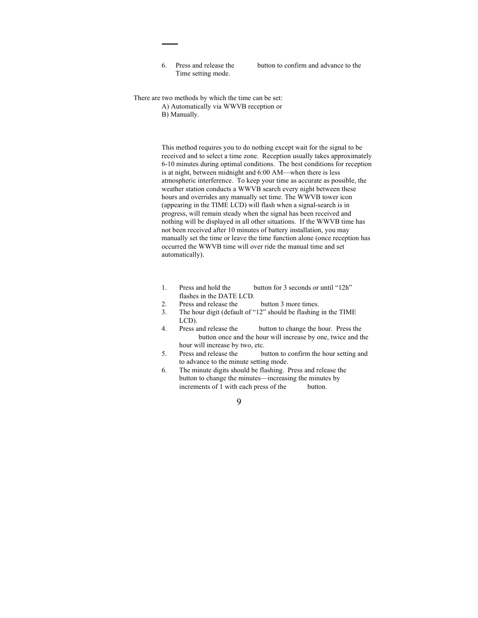 La Crosse Technology WS-9210U User Manual | Page 9 / 21