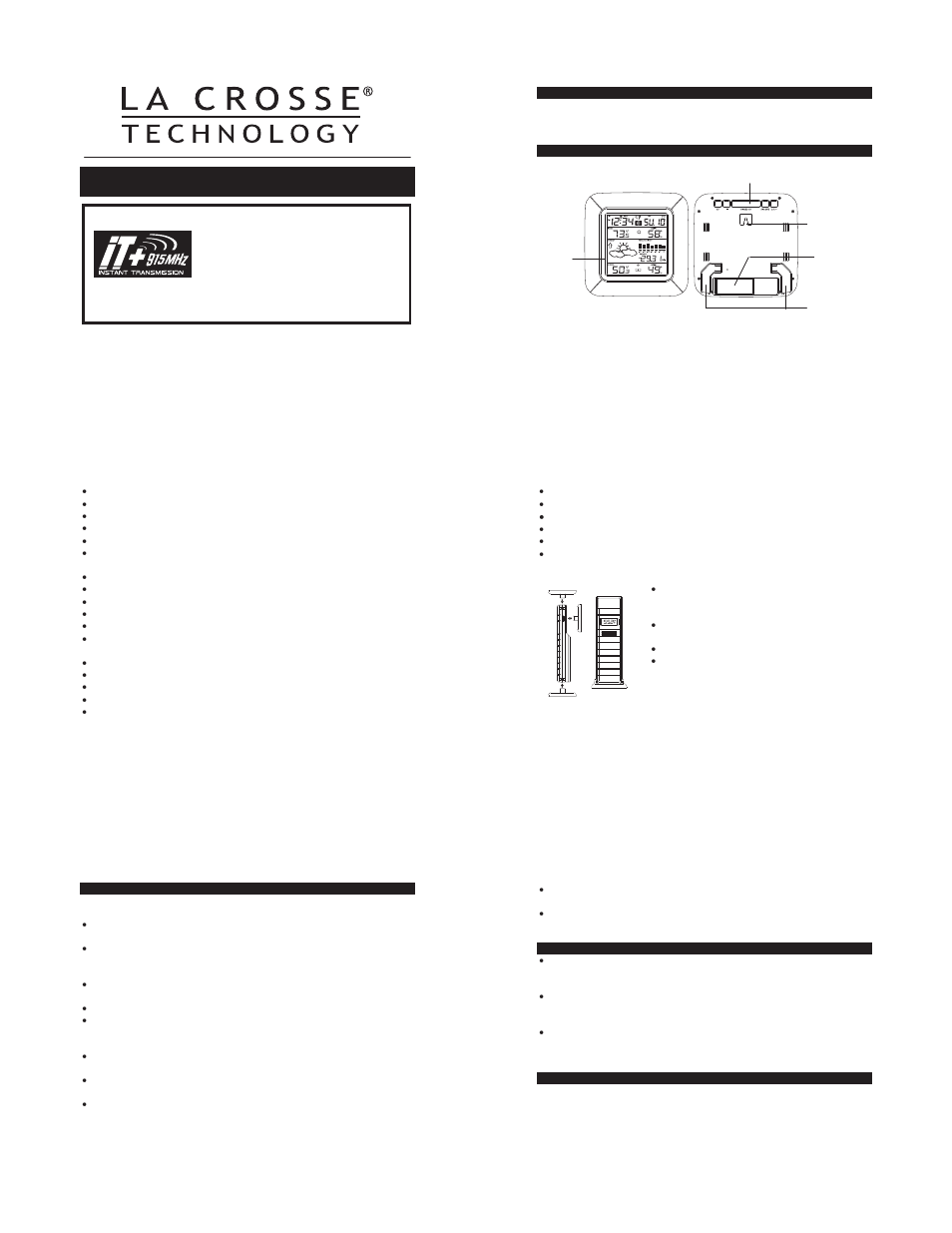 La Crosse Technology WS-9057U User Manual | 5 pages