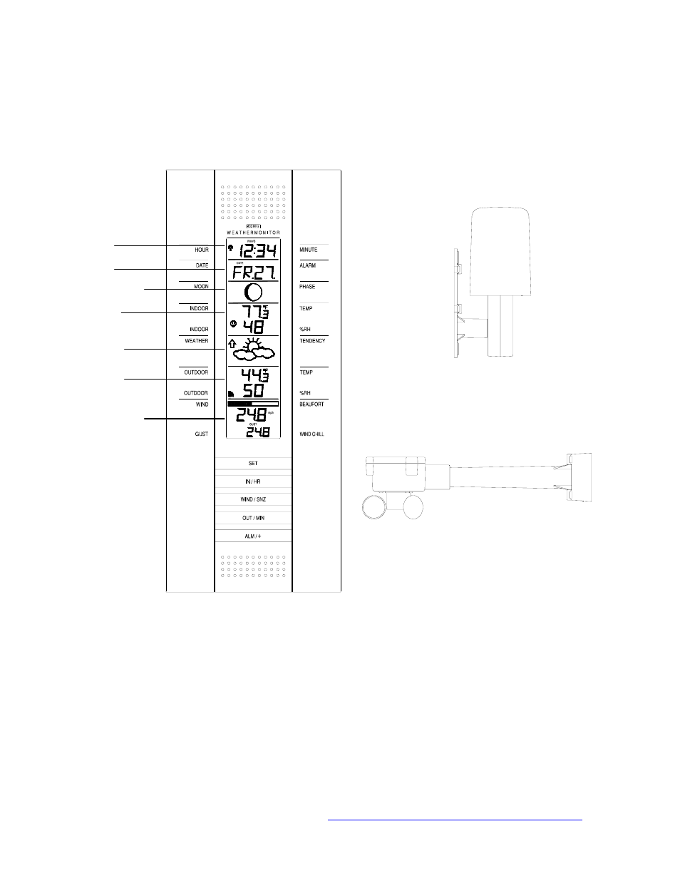 La Crosse Technology WIRELESS 433 MHZ WS-7395U User Manual | Page 3 / 21
