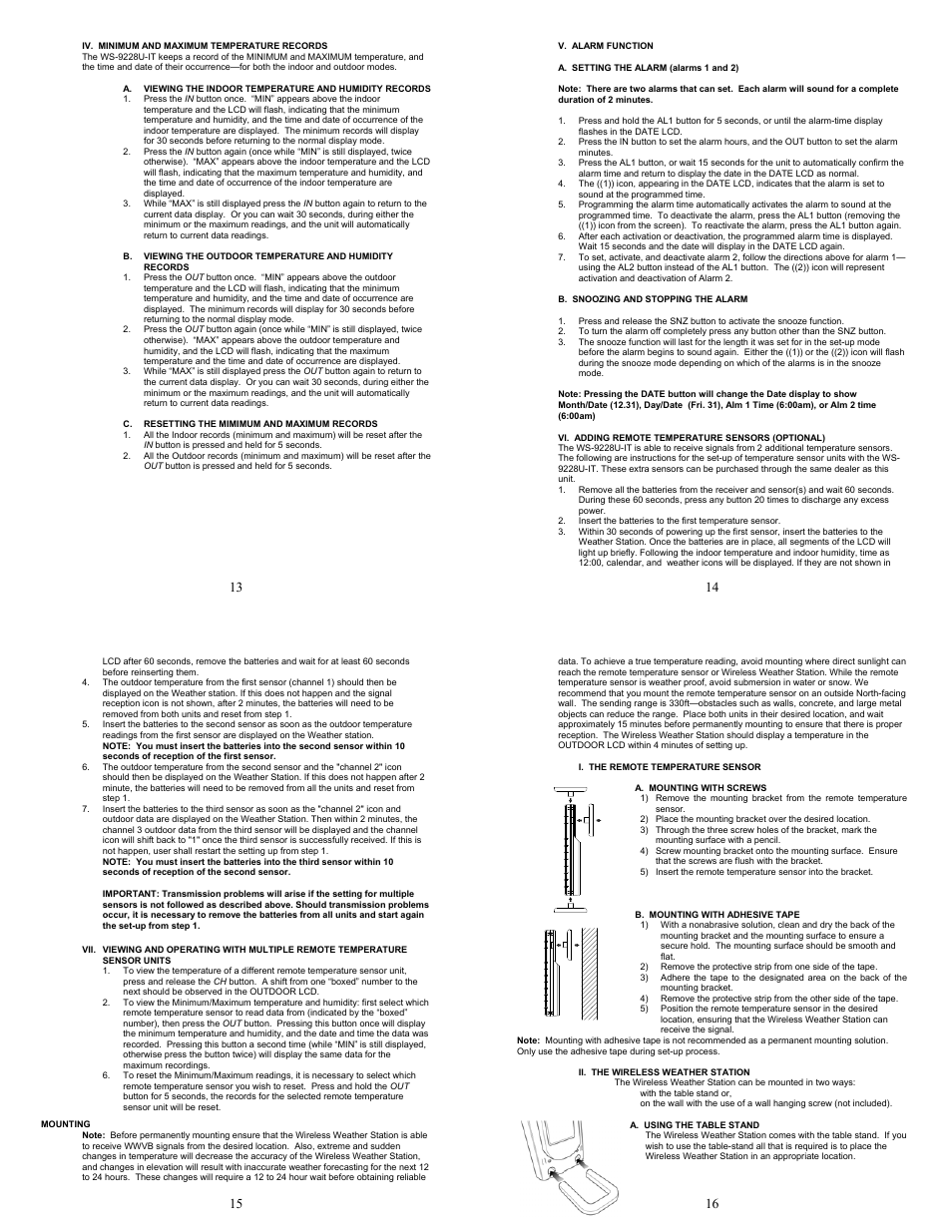 La Crosse Technology WS-9228U-IT User Manual | Page 4 / 5
