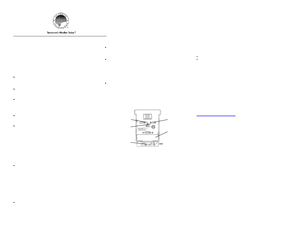 La Crosse Technology WT-3143H User Manual | 2 pages