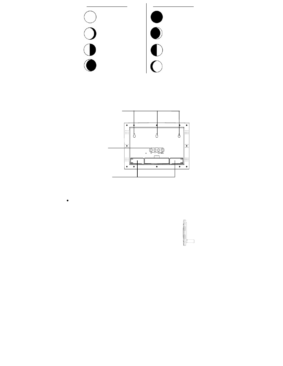 Waxing moon phases waning moon phases | La Crosse Technology WS-8007U User Manual | Page 9 / 12