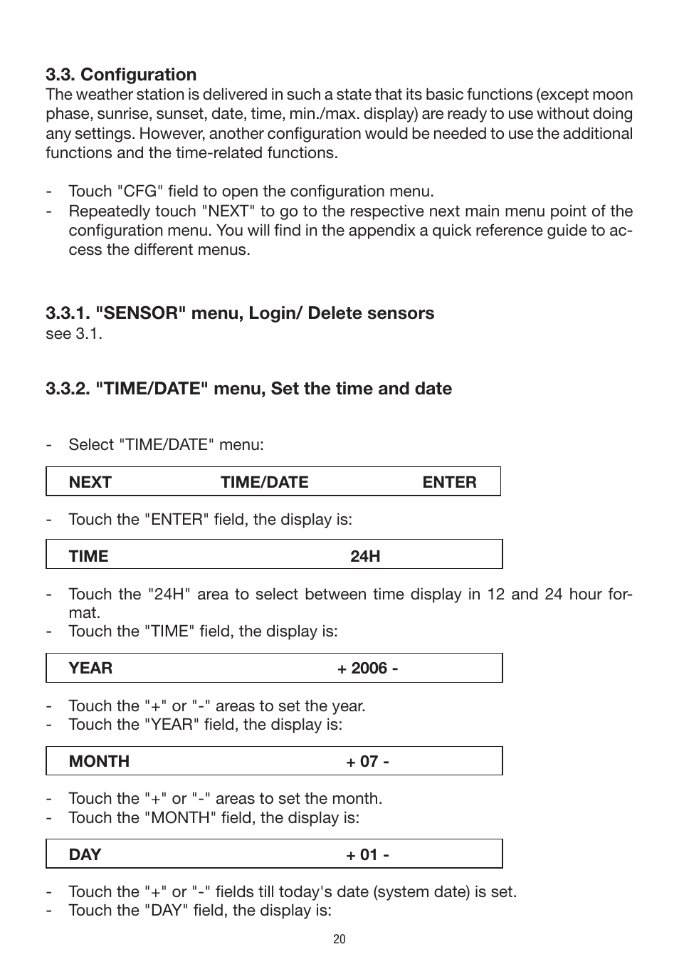 La Crosse Technology WS 550 US User Manual | Page 20 / 64