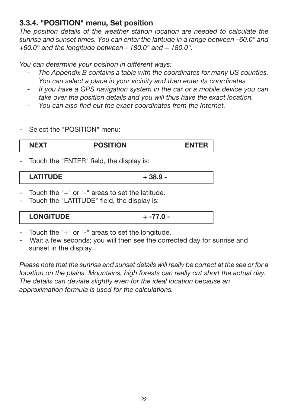 La Crosse Technology WS 550 US User Manual | Page 22 / 64