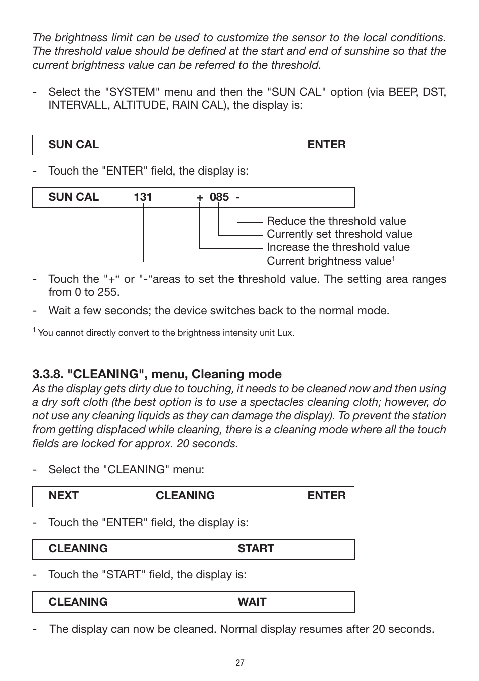 La Crosse Technology WS 550 US User Manual | Page 27 / 64