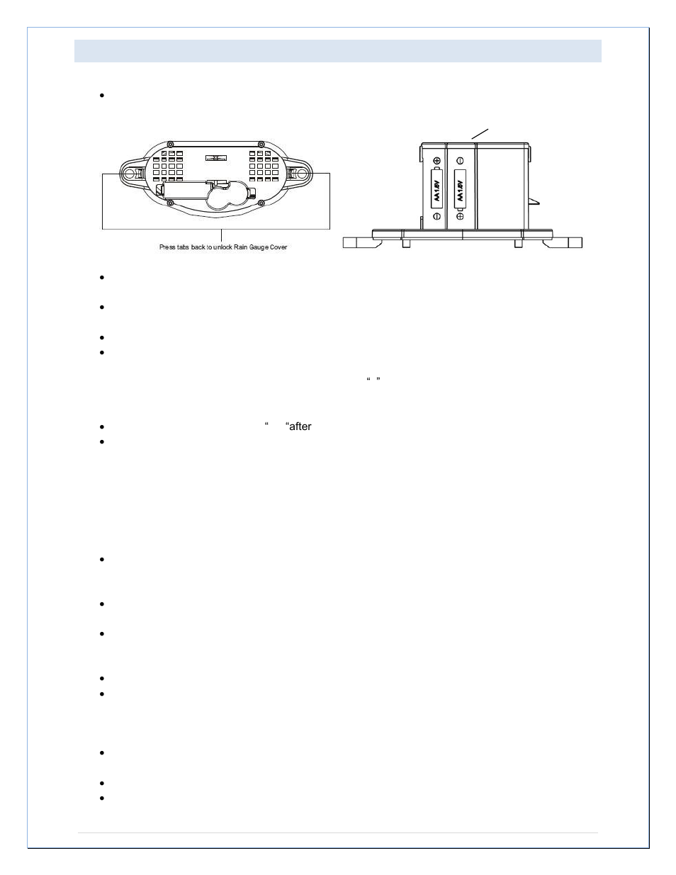 Rain gauge | La Crosse Technology 308-807 User Manual | Page 11 / 28