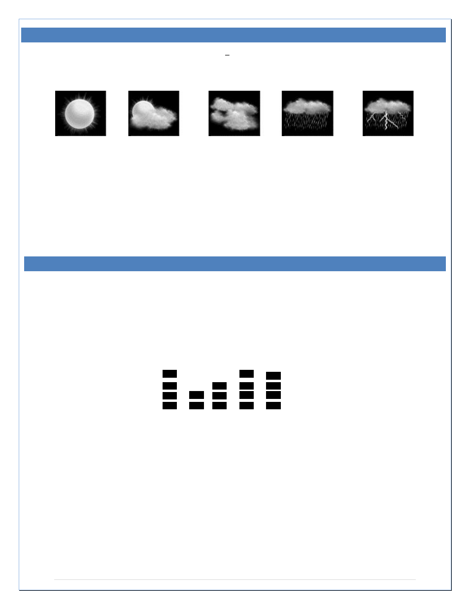 Weather forecast icons, Air pressure history graph | La Crosse Technology 308-807 User Manual | Page 23 / 28