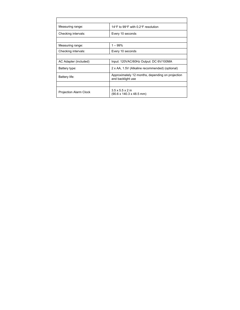 La Crosse Technology Radio Controlled Projection Alarm WT-5110 User Manual | Page 11 / 40