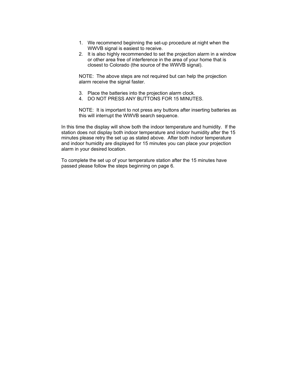 La Crosse Technology Radio Controlled Projection Alarm WT-5110 User Manual | Page 4 / 40