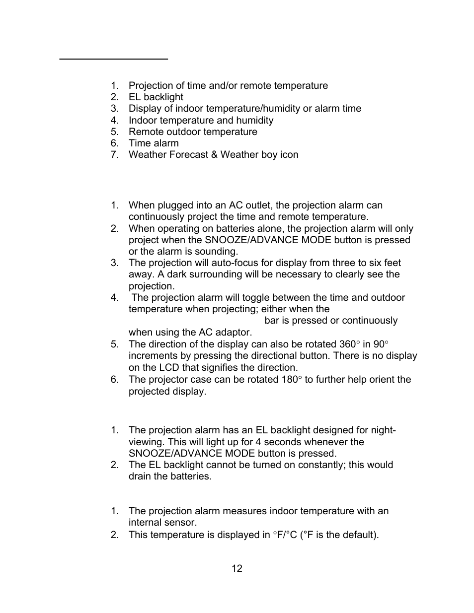 Eatures & operations | La Crosse Technology WT-5130ER User Manual | Page 12 / 23