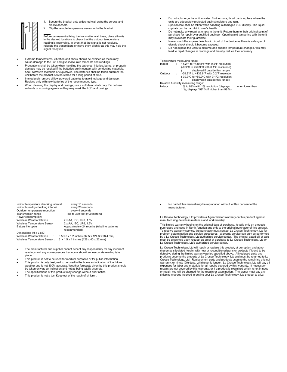 La Crosse Technology WS-9611U-IT User Manual | Page 11 / 17