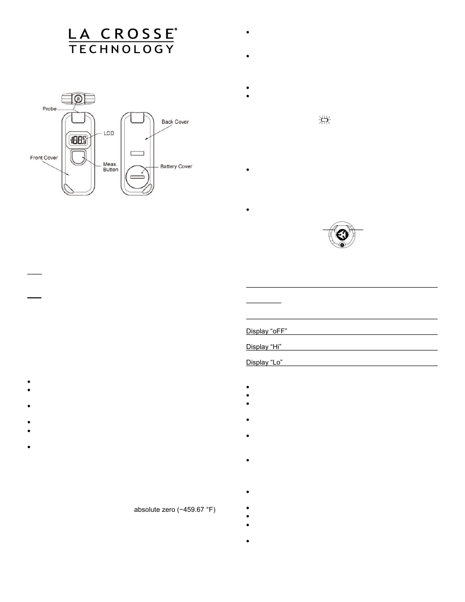 La Crosse Technology 914-604 User Manual | 2 pages