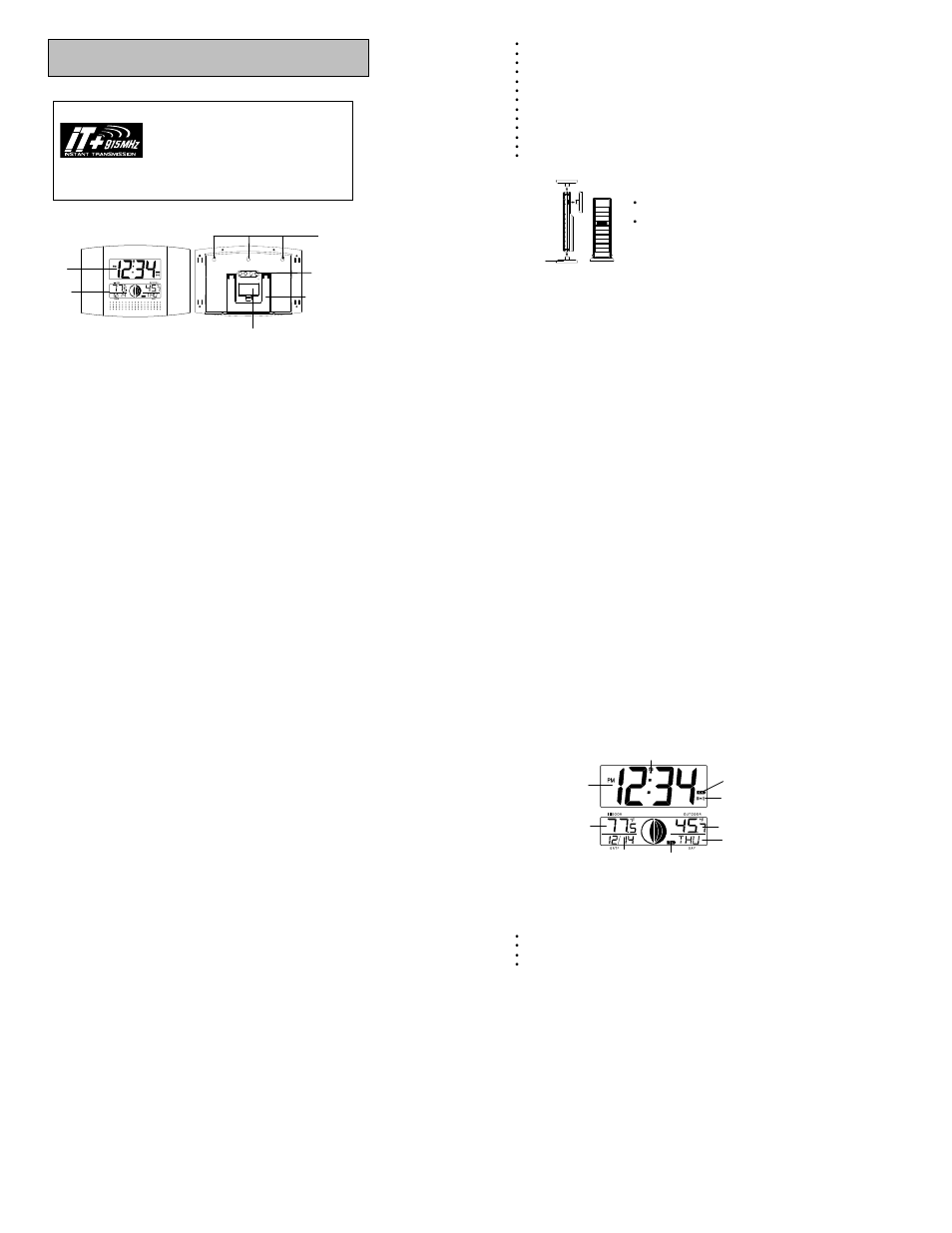 La Crosse Technology WS-8117U-IT User Manual | 5 pages