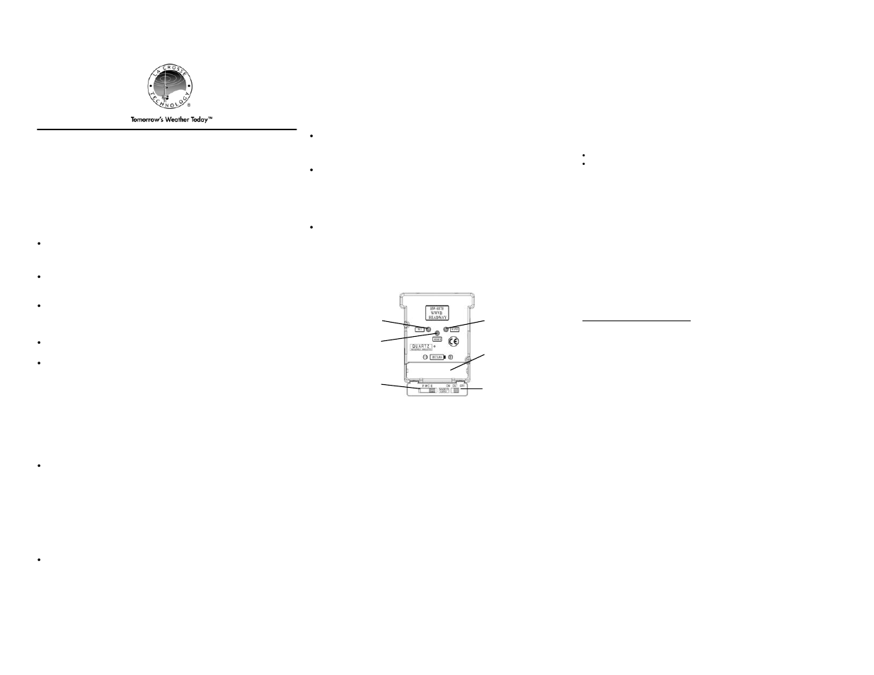 La Crosse Technology WT-3126H User Manual | 2 pages