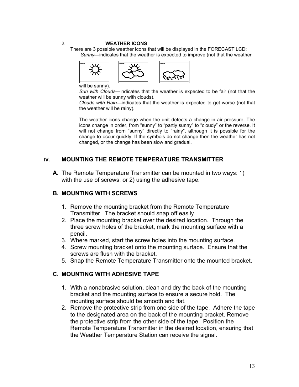 La Crosse Technology WT-5442 User Manual | Page 13 / 17