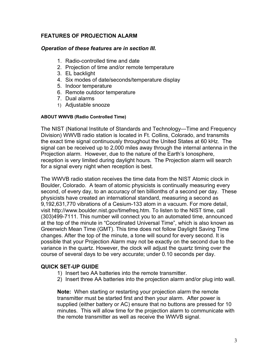 About wwvb (radio controlled time) | La Crosse Technology WT-5442 User Manual | Page 3 / 17