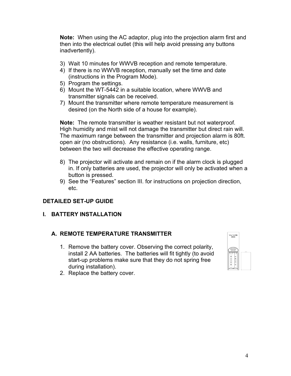 La Crosse Technology WT-5442 User Manual | Page 4 / 17