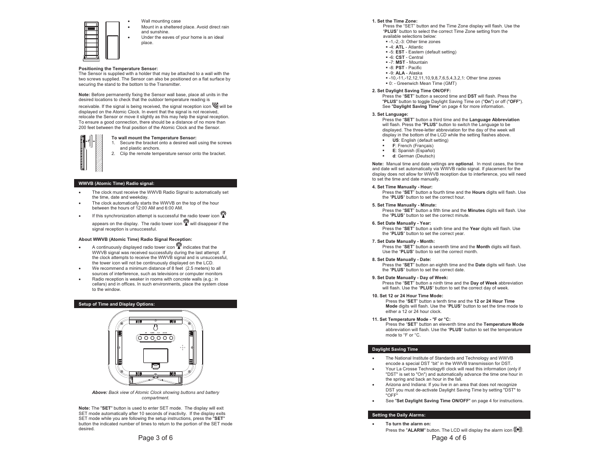 La Crosse Technology WS-8119U User Manual | Page 2 / 3