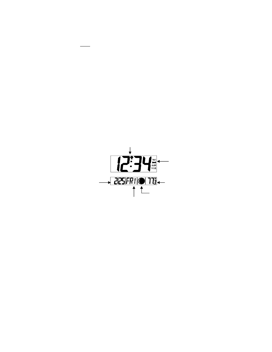 La Crosse Technology Radio Controlled Moon Phase Clock WS-8001U User Manual | Page 4 / 12