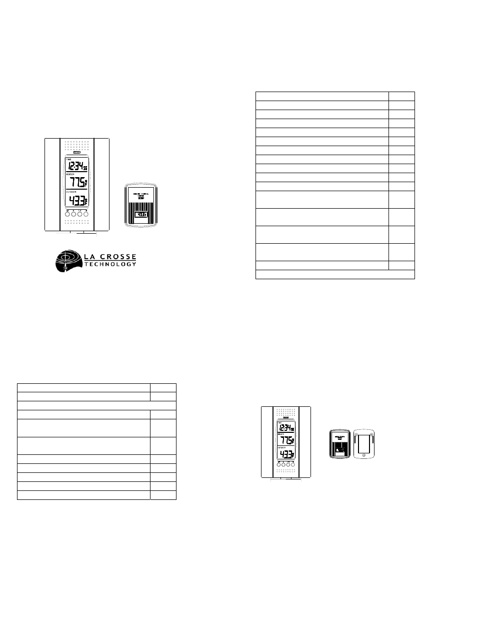 La Crosse Technology WS-7016U User Manual | 8 pages