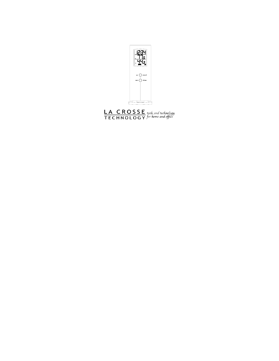 La Crosse Technology Wireless 433 MHz Temperature Station WS-9014U User Manual | 25 pages
